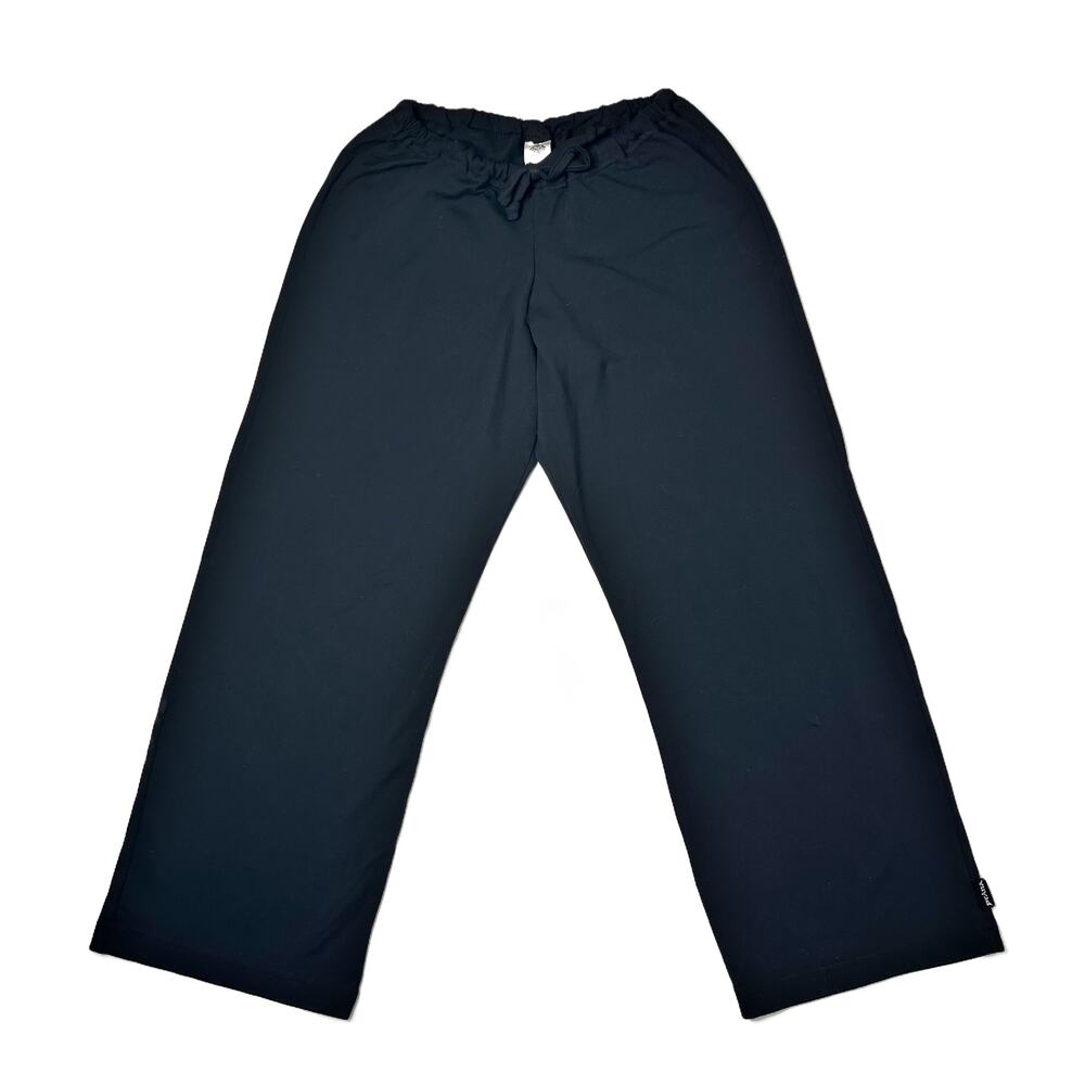 prAna Cropped Yoga Pants Womens Small Black Supplex Relaxed Fit USA Made